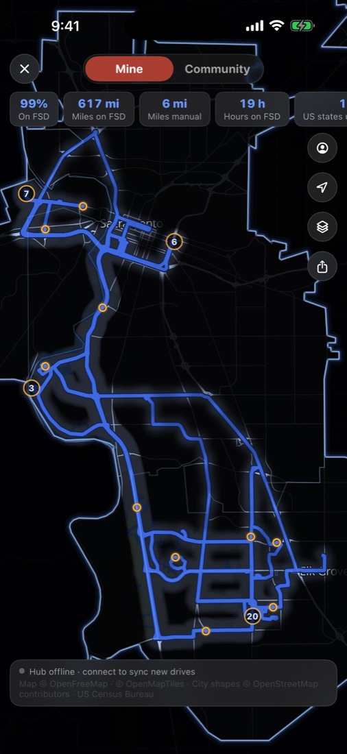 The FSD Map, Mine tab